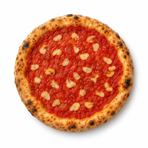 AI-generated menu image of Marinara, centered on a white background
