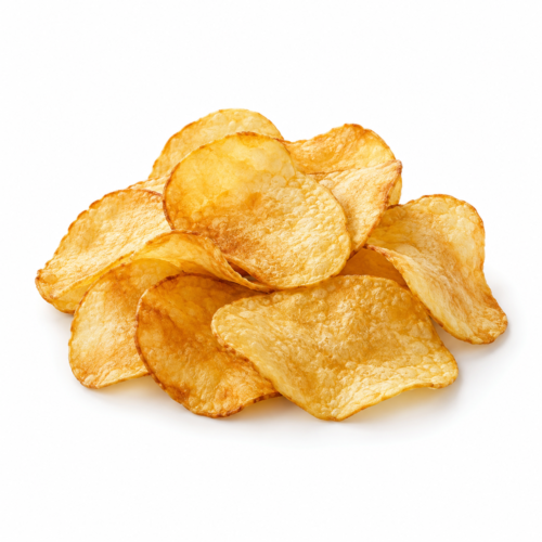 AI-generated menu image of Patate Maxi Chips, centered on a white background