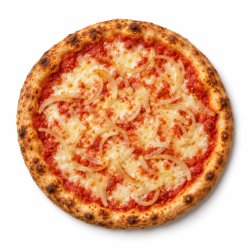 AI-generated menu image of Pugliese, centered on a white background